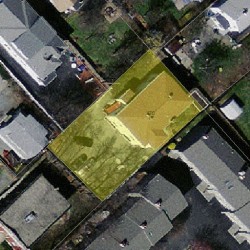 170 Adams St, Newton MA  02458-1253 aerial view