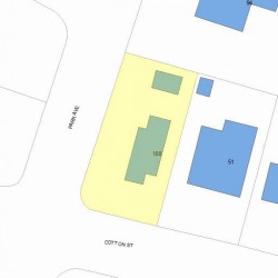 100 Park Ave, Newton MA 02458-2629 plot plan