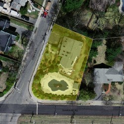 246 Temple St, Newton MA  02465-2334 aerial view