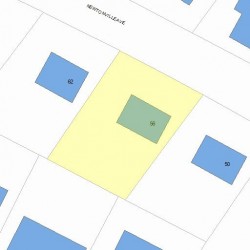 56 Newtonville Ave, Newton MA 02458-1939 plot plan
