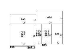 201 Upland Ave, Newton MA  02461-2001 floor plan