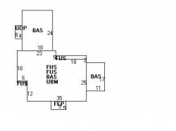 54 Windermere Rd, Newton MA  02466-2520 floor plan