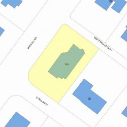 144 Wiswall Rd, Newton MA  02459-3545 plot plan