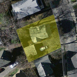 29 Washburn St, Newton MA  02458-1303 aerial view