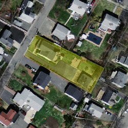 70 Smith Ave, Newton MA  02465-1554 aerial view