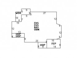 141 Walnut St, Newton MA  02460-1601 floor plan