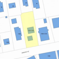 1202 Chestnut St, Newton MA 02464-1309 plot plan