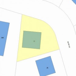 11 David Rd, Newton MA 02459-2711 plot plan