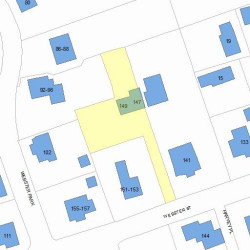 147 Webster St, Newton MA 02465-1822 plot plan