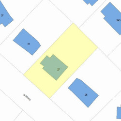 27 Bow Rd, Newton MA  02459-2555 plot plan