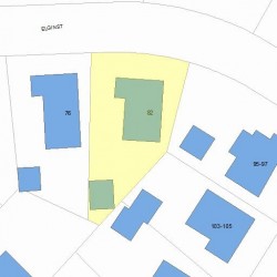 82 Elgin St, Newton MA 02459-2047 plot plan