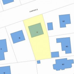 12 Chaske Ave, Newton MA 02466-1104 plot plan