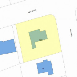 1382 Beacon St, Newton MA 02468-1603 plot plan