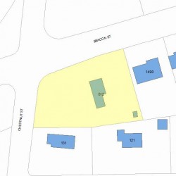 612 Chestnut St, Newton MA 02468-1615 plot plan