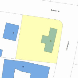 50 Everett St, Newton MA  02459-1941 plot plan
