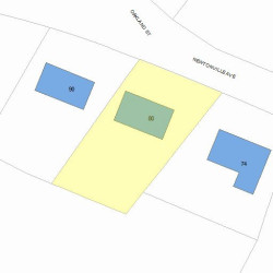80 Newtonville Ave, Newton MA 02458-1939 plot plan