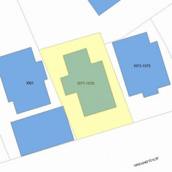 1079 Washington St, Newton MA 02465-2118 plot plan