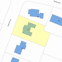 110 Winslow Rd, Newton MA 02468-1741 plot plan