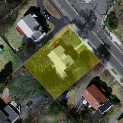 336 Woodward St, Newton MA  02468-2042 aerial view