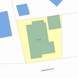 17 Auburndale Ave, Newton MA 02465-1401 plot plan