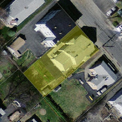 167 Chapel St, Newton MA 02458-1307 aerial view