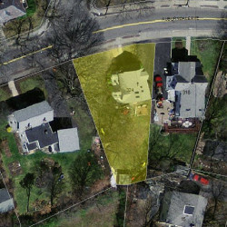 324 Auburndale Ave, Newton MA 02466-1221 aerial view