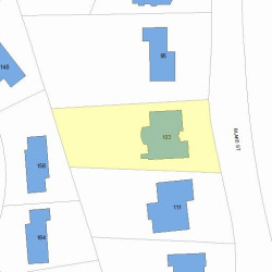 103 Blake St, Newton MA 02460-2032 plot plan