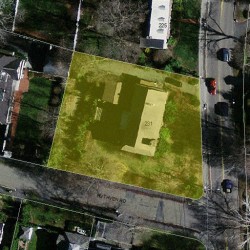 231 Waverley Ave, Newton MA 02458-2426 aerial view