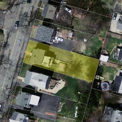 280 Cherry St, Newton MA  02465-1605 aerial view