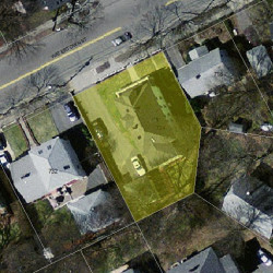 724 Watertown St, Newton MA 02460-1354 aerial view