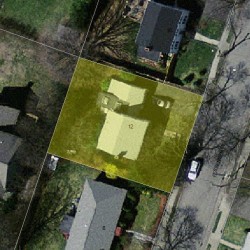 12 Fessenden St, Newton MA 02460-1118 aerial view