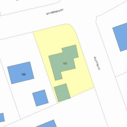 150 Mount Vernon St, Newton MA 02465-2517 plot plan