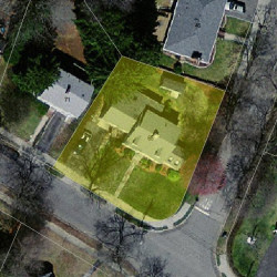 65 Fairway Dr, Newton MA 02465-1737 aerial view