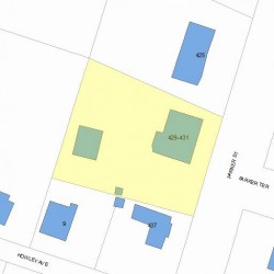 431 Parker St, Newton MA 02459-2604 plot plan