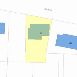 628 Boylston St, Newton MA  02459-2654 plot plan