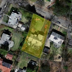 33 Colbert Rd, Newton MA  02465-2906 aerial view