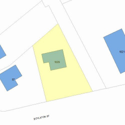 1029 Boylston St, Newton MA 02461-1318 plot plan