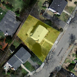 55 Dearborn St, Newton MA 02465-1533 aerial view