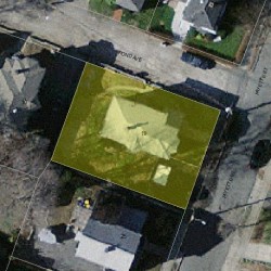 19 Fayette St, Newton MA  02458-1438 aerial view