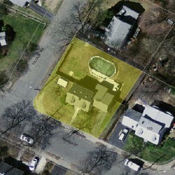 106 Nevada St, Newton MA 02460-1148 aerial view
