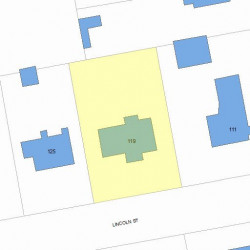119 Lincoln St, Newton MA 02461-1529 plot plan