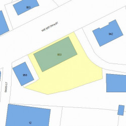 950 Watertown St, Newton MA  02465-2199 plot plan