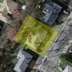 87 Truman Rd, Newton MA 02459-2639 aerial view