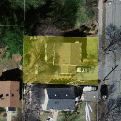 8 Hancock Ave, Newton MA 02459-1701 aerial view