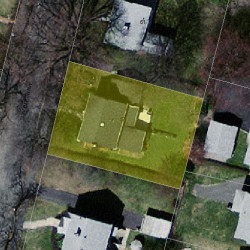 57 Lindbergh Ave, Newton MA 02465-1650 aerial view