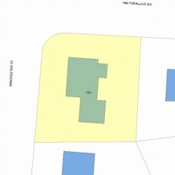 194 Winchester St, Newton MA 02461-2050 plot plan