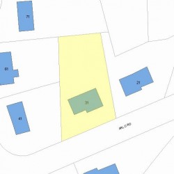 31 Arlo Rd, Newton MA 02464-1002 plot plan