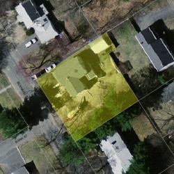 30 Bernard St, Newton MA  02461-1904 aerial view