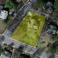 275 Mill St, Newton MA 02460-2438 aerial view