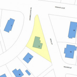 8 Shornecliffe Rd, Newton MA 02458-2438 plot plan